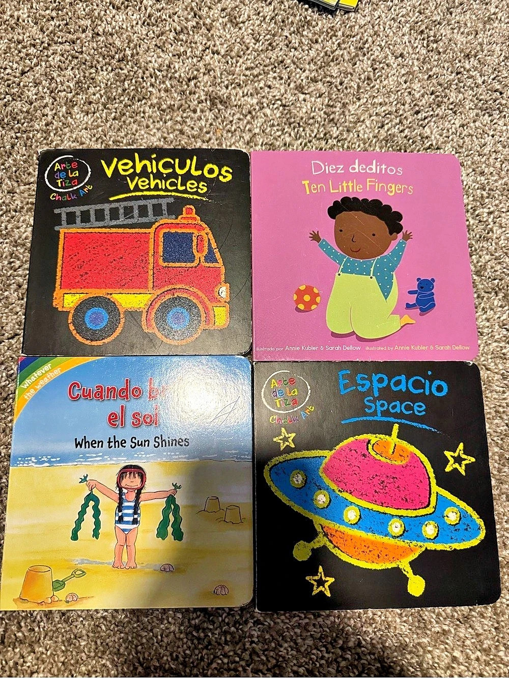 Arde la Chispa Bilingual Board Books Set of 4 Multicolor